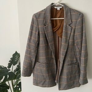 PLAID BLAZER